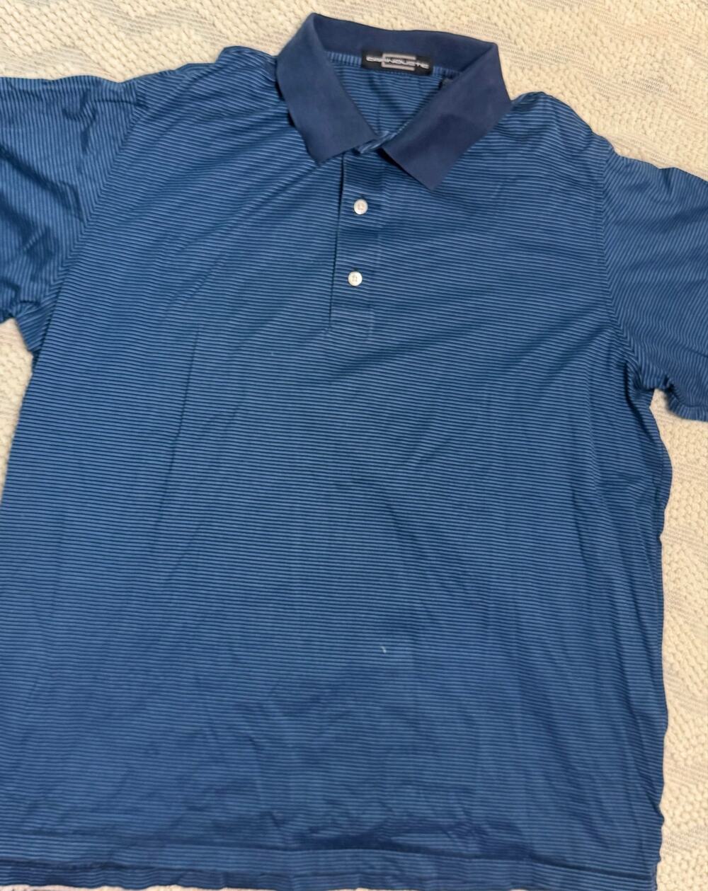 Carnoustie Men's Size XL Striped Mercerized Cotton Polo Shirt - Discounted
